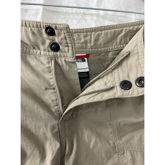 The North Face Womens Hiking Performance Trail Shorts Sz 4 Khaki Brown Gorpcore - Picture 6 of 16